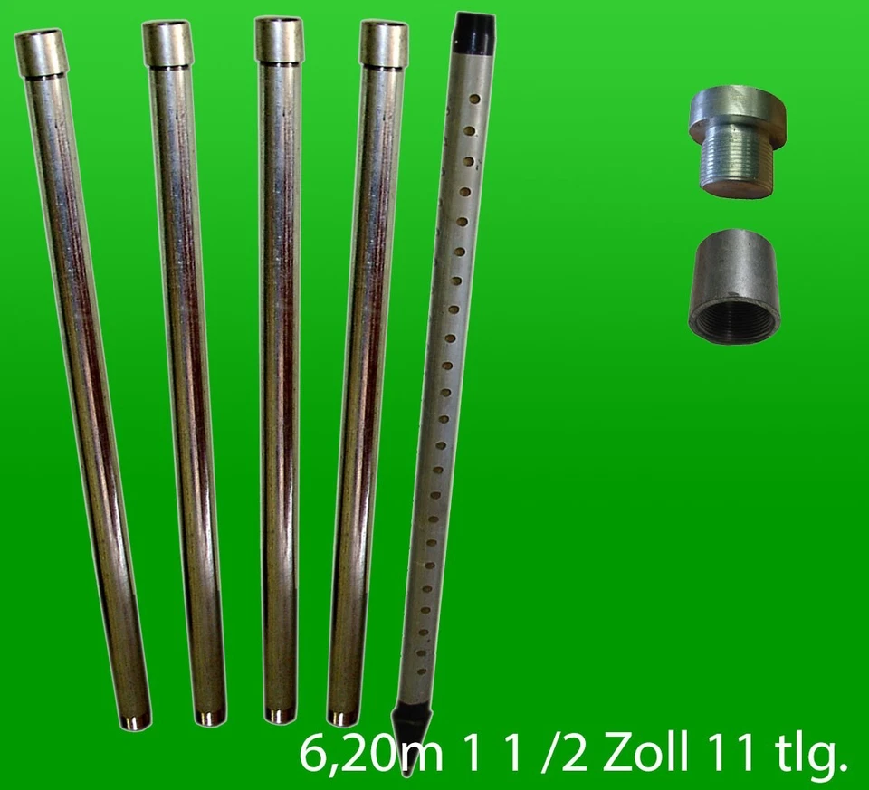 EIGENMARKE Juego de fuentes de ariete 6,20 m 11 piezas 1-1/2 pulgadas