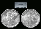 1941-S Mercury Dime graded MS67 by PCGS!