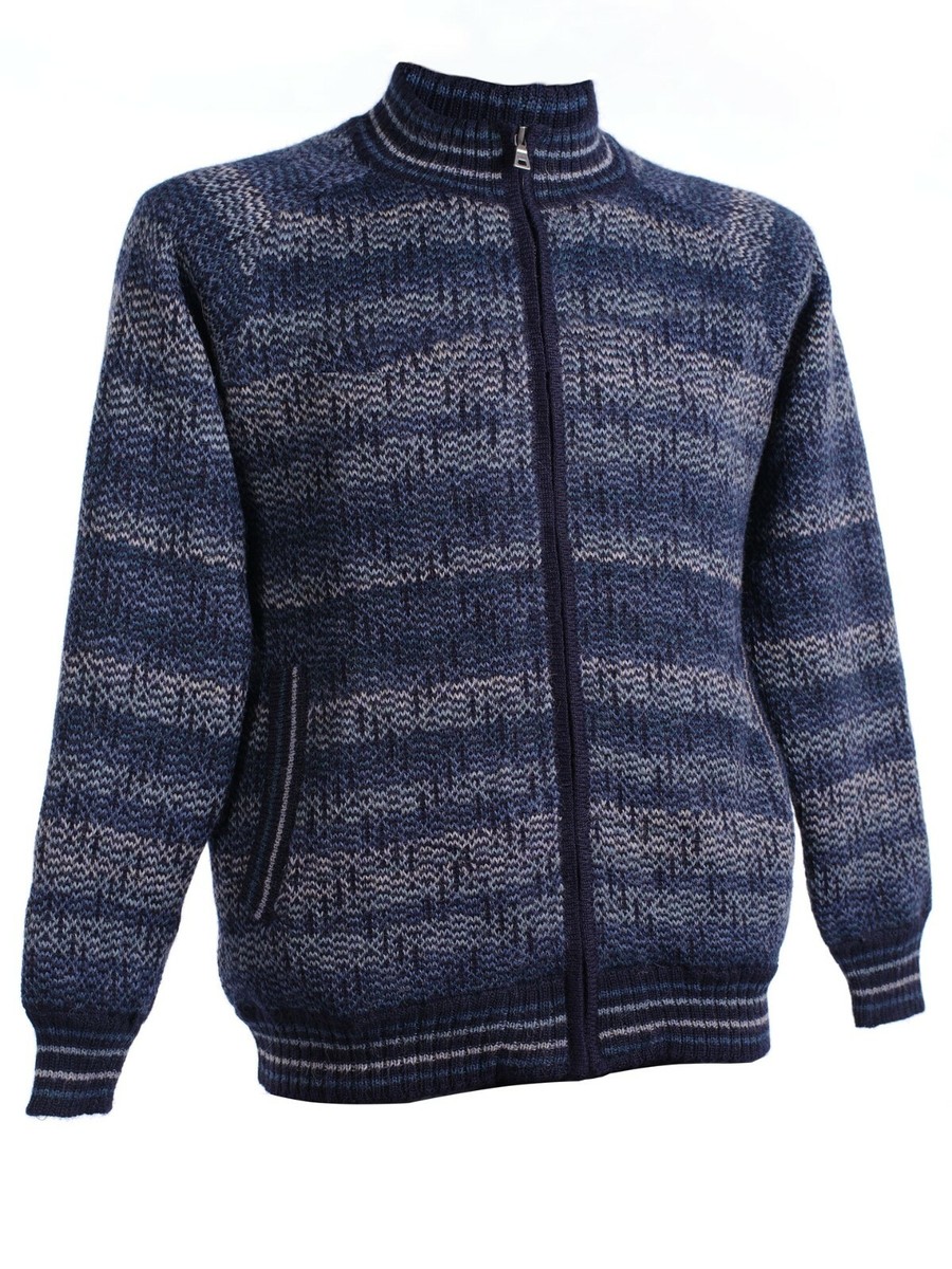 Men Alpaca Lined Bomber Jacket 2 pockets/zipper Size L | eBay