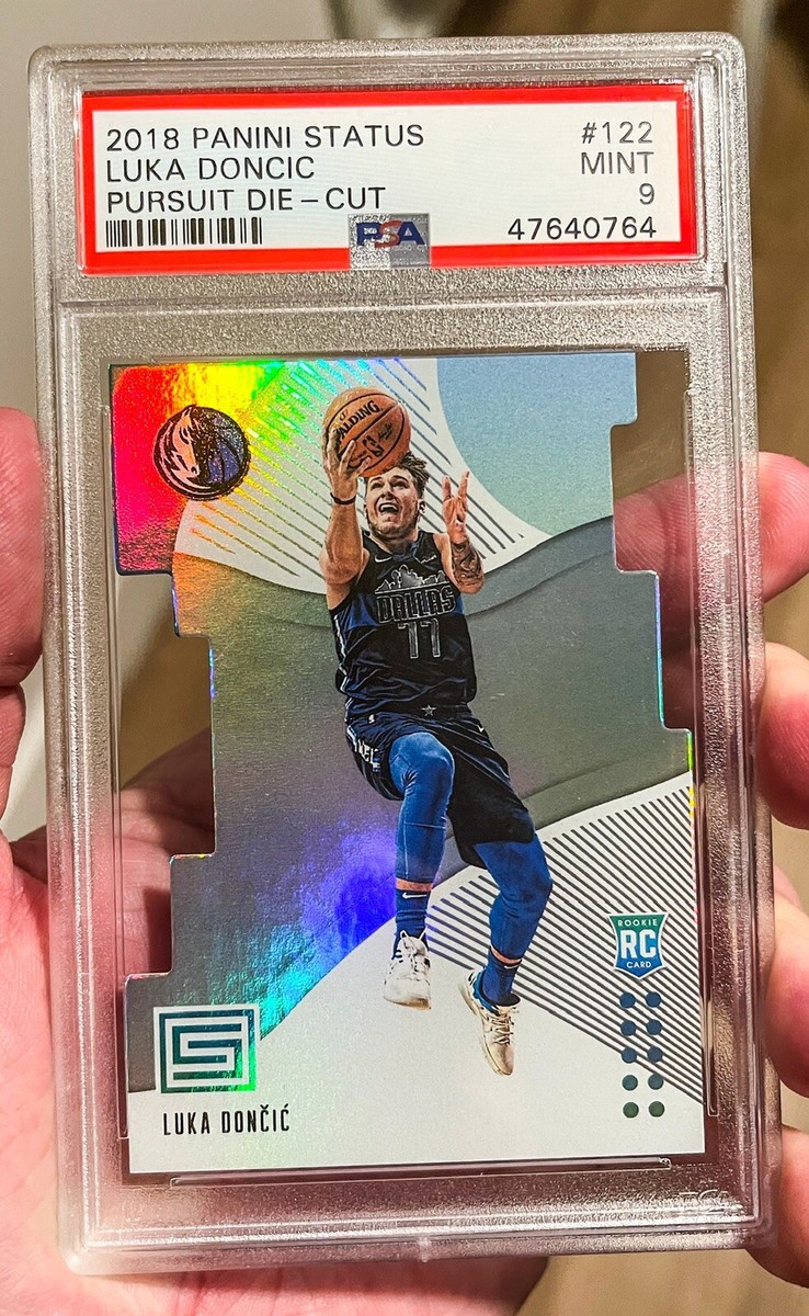 2018 Panini Status LUKA DONCIC Pursuit Die Cut RC PSA 9 SSP