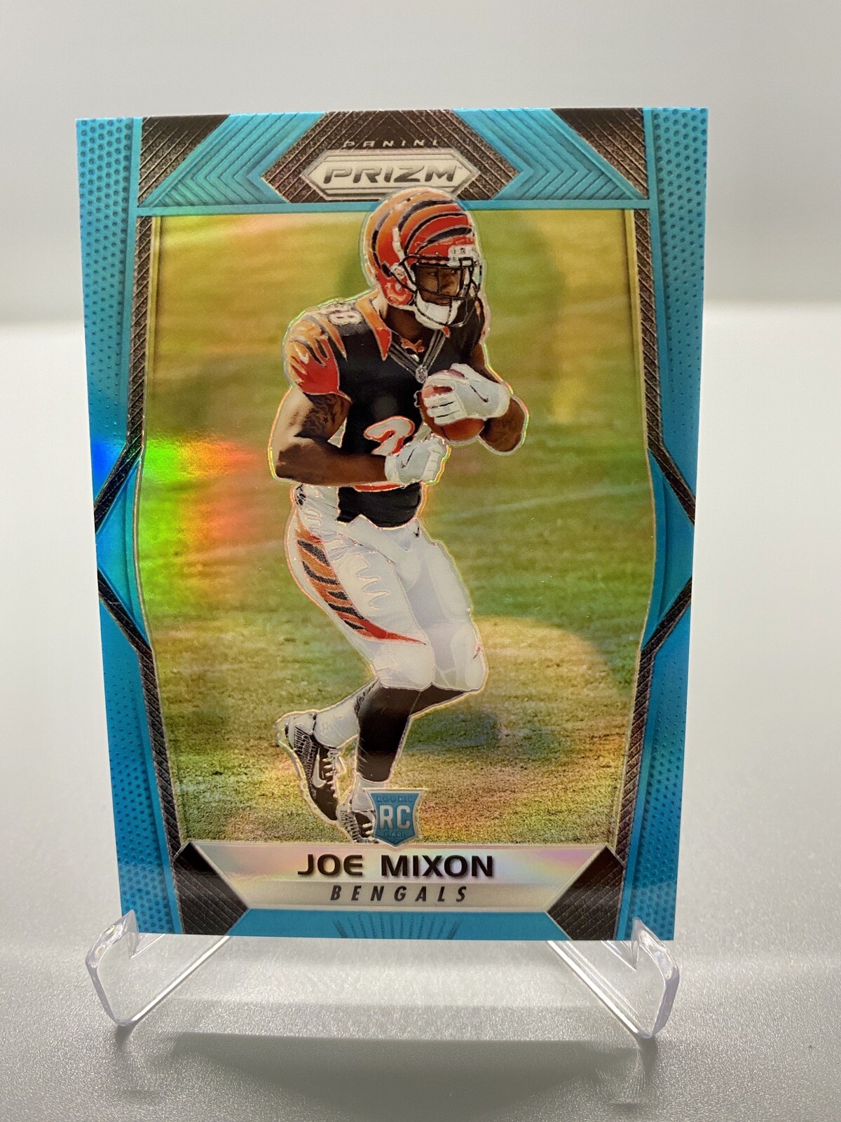 2017 PANINI PRIZM JOE MIXON BENGALS ROOKIE CARD RC 261 LIGHT BLUE PRIZM /199 SP