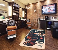 Sedia artistica retrò 3D NA2386 barbiere negozio gioco tappeto tappetino elegante foto tappeto Romy