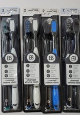 NEW Charcoal Infused Toothbrush 2-Pack 4 pack Charcoal xtreme