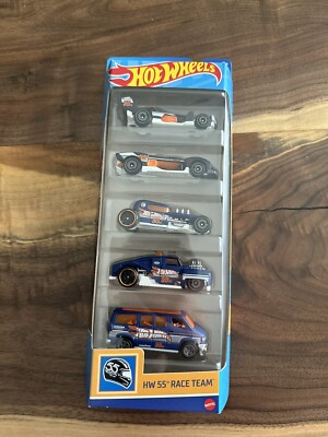Hot Wheels HW 55th Race Team 5 Pack (Treasure Hunt Mod Rod)