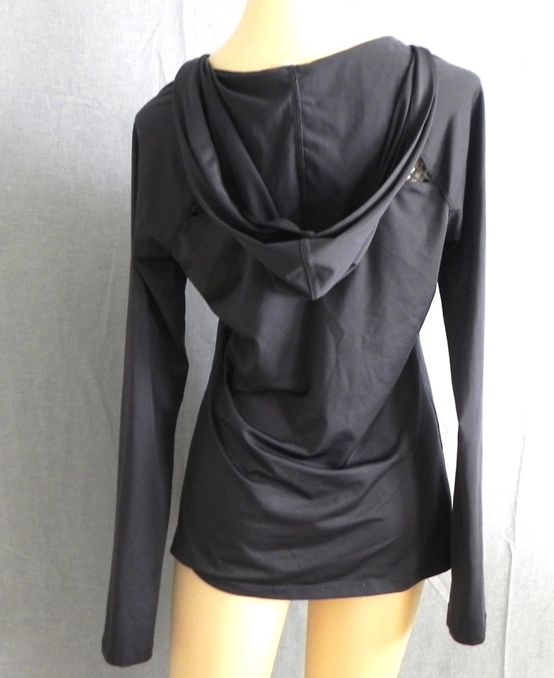 Kenneth Cole Reaction Activewear Long Sleeve Hooded Pull Over Gray Stretch SizeS - Image 3 of 4