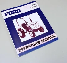 Ford New Holland 1715 Tractor Owners Operators Manual Maintenance Diesel New