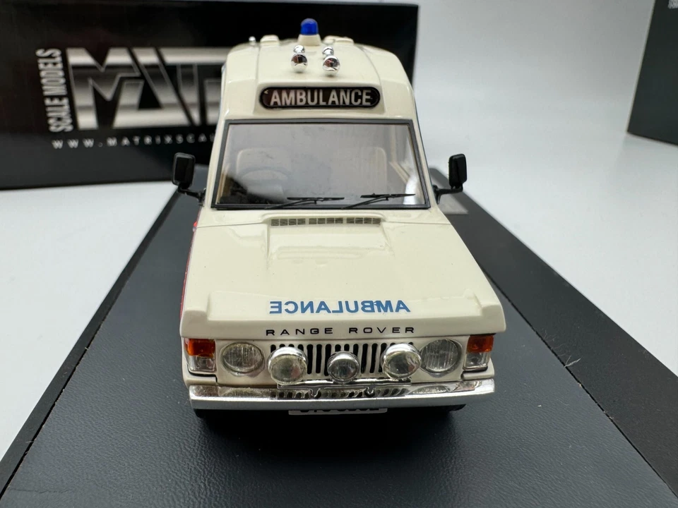 Matrix 1/43 Herbert Lomas Range Rover Ambulance Somerset 1972 White #162 - Image 3 of 4