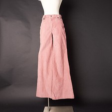 Vintage 1970s Pink Corduroy Wide Leg Pants