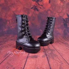 Classical Round-toe Short Boots Lace-up Shoes 3 Colors for 1/4MSD 1/3SD BJD Doll
