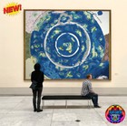 World Beyond The Ice Wall Canvas Poster Flat Earth HD Map V2 Terra Infinita Gift