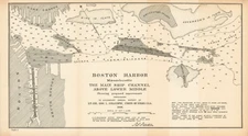 Boston Harbor Massachusetts, Showing Proposed Improvements 1888.