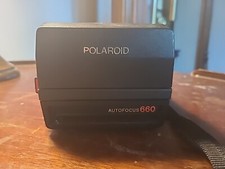 Vintage Polaroid 600 Land Camera Autofocus 660 Original Strap As Is Untested