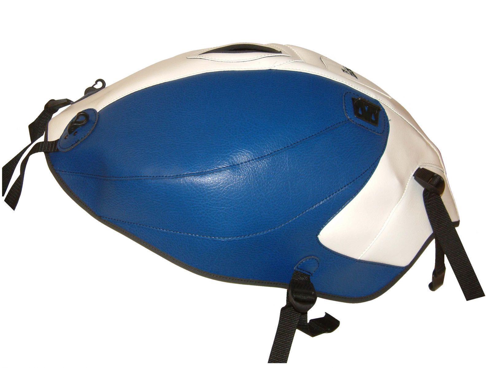 Cache réservoir bleu blanc Suzuki Gladius 650 pour vos balades et road trips