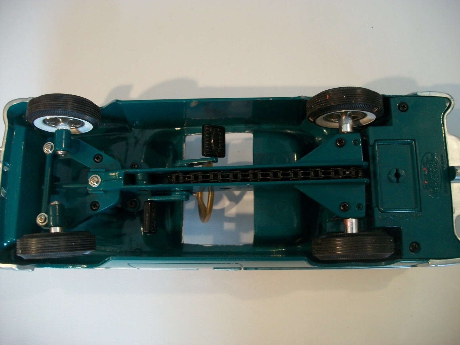 GEARBOX COLLECTIBLES Pedal Car Company Green/White 1955 Chevy Bel Air