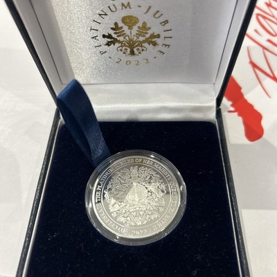 Seltene Queens Platinum Jubilee 2022 Limited Edition Münze Royal Collection