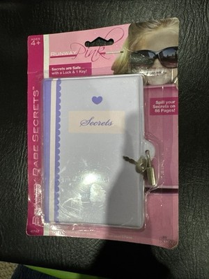 Runway Pink Secret s Are Safe W/Lock & Key 86 Pages NEW SEALED Imperial Toys