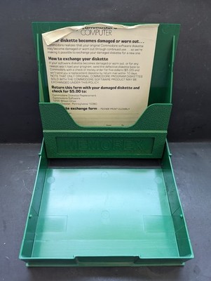 Green Game Case Holder Commodore 64 C64 PC 5.25'' Floppy Disk Software Works