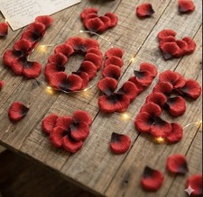 2000 Artificial Red Rose Petals Flower Romantic Night Wedding Event Party Decor