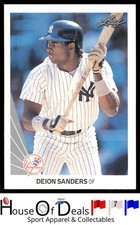 1990 Leaf #359 Deion Sanders New York Yankees Card