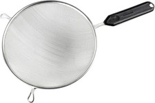 Fackelmann Sieb verzinnt mit Griff Ø 20 cm Seiher Küchensieb Küchenhelfer