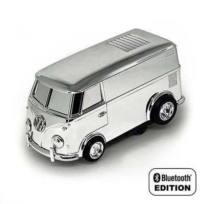 Record Runner - World's Smallest Portable Record Player (Blueto... Silver Chrome