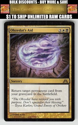 Magic_the_gathering Dragon's Maze #89 Obzedat's Aid