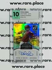 2016 Panini - Auto Peter O'Brien Donruss Baseball #SGS-PB GEM MT 10