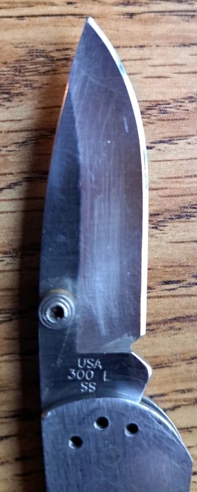 Cuchillo ejecutivo de bloqueo de acero inoxidable cepillado Case XX 300L SS Foto 3 de 4