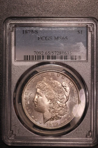 1879 S MORGAN SILVER DOLLAR | PCGS MS 65 | FROM A BOSTON COLLECTION | LOT J-38