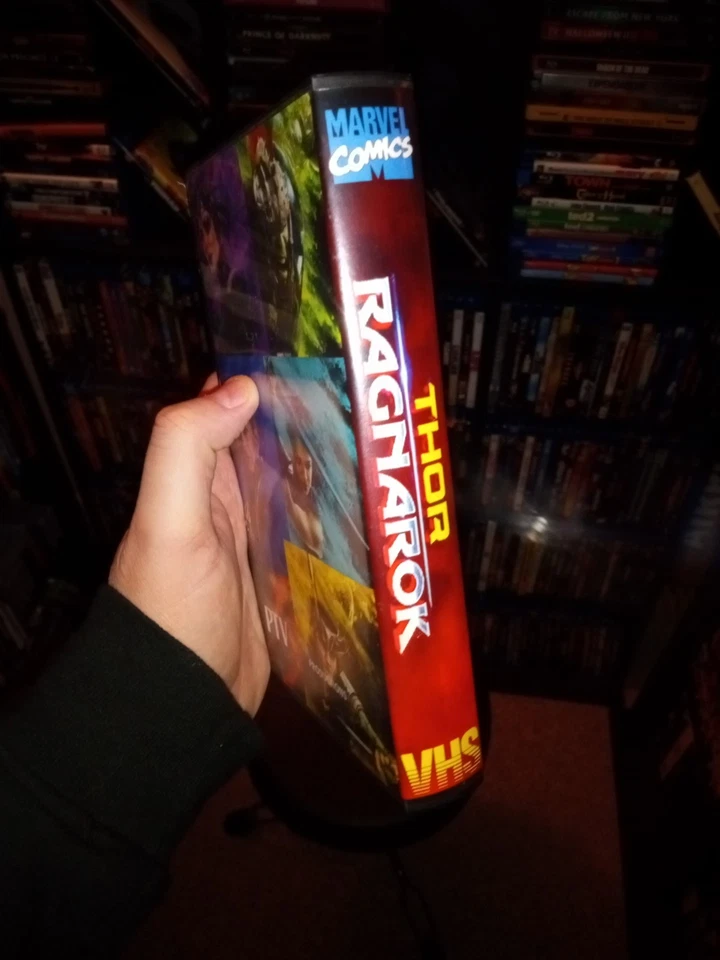 Thor Ragnarok Custom VHS Clamshell PTV OOP RARE HTF Marvel Hulk MCU - Image 4 of 4