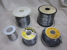 vintage 10 pounds ROSIN SOLDER Lot NASSAU Water White Core  solder rolls roll