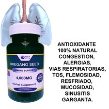 Oregano Semilla Softgels Naturales Fortalece Vias Respiratorias ALKAVITA