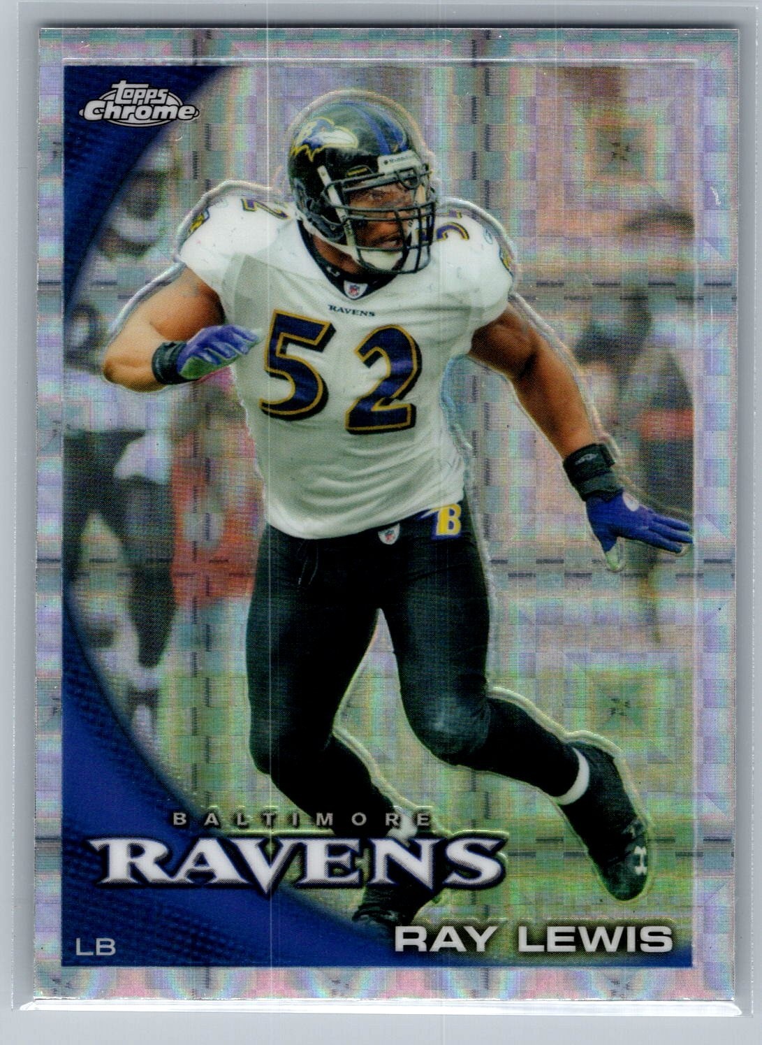 2010 Topps Chrome - Ray Lewis #C116 X-Fractor - HOF NM-MT