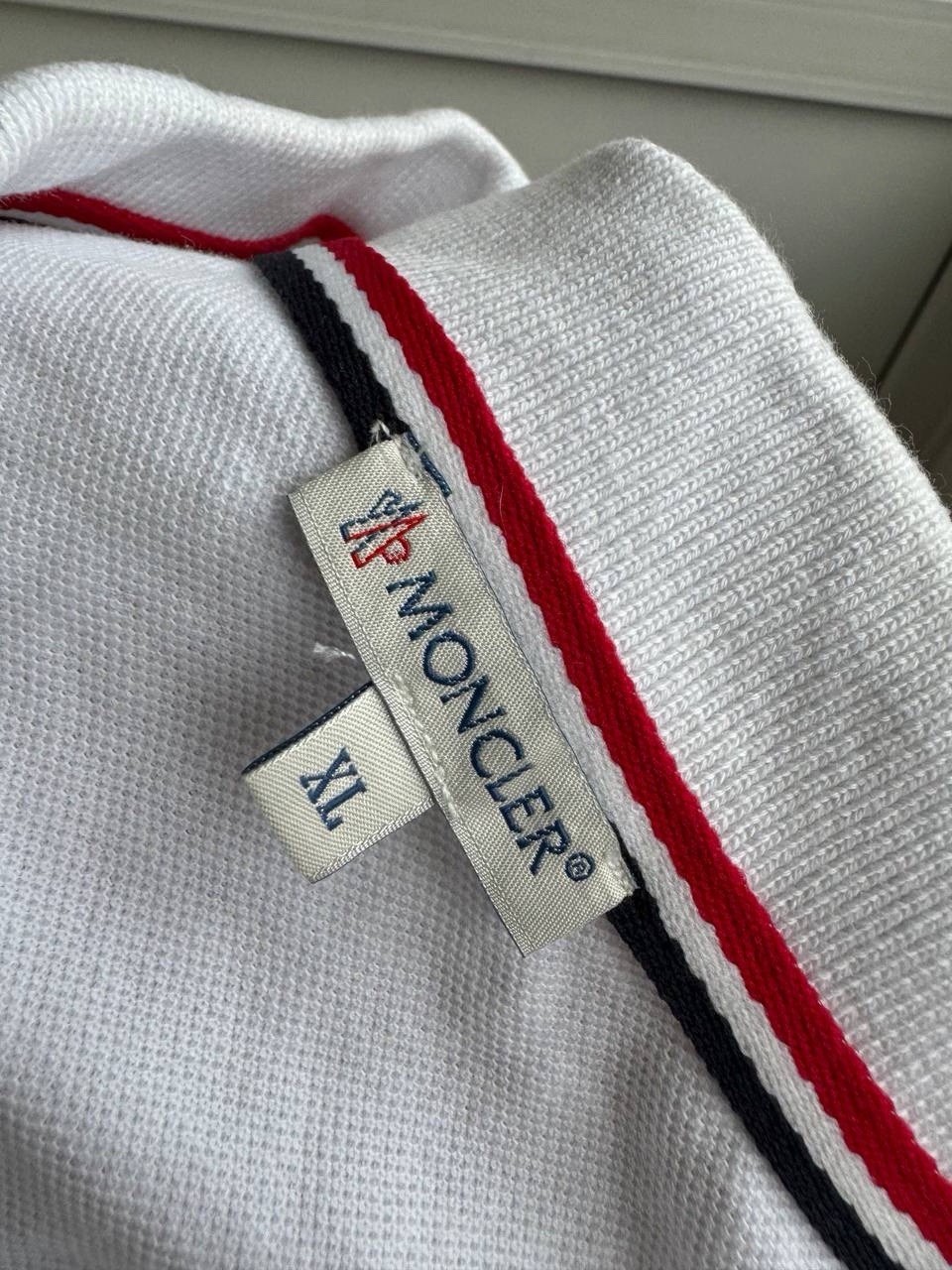 Moncler Polo Classic Short Polo White Size XL thumbnail 6