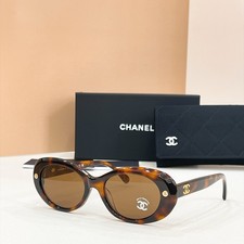 Chanel CH9178 Oval Sunglasses Tortoiseshell Brown 53-18-140 WITH NEW CASE
