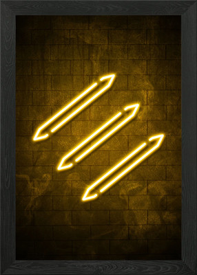 Final Fantasy XIV - Monk Neon Framed Wall Art Poster Canvas Print Picture