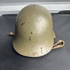 Vintage WW2 Swiss Military Helmet With Liner And Chinstrap