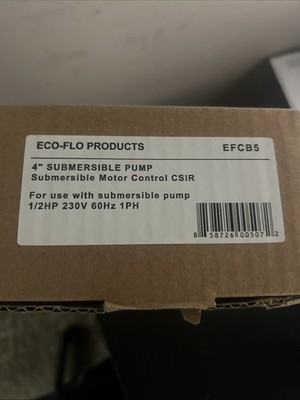 Eco-Flo 1/2 HP Control Box for 4 in. Well Pump EFCB5