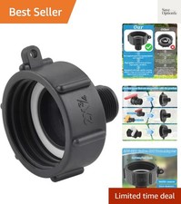 250 Gallon IBC Water tote Hose Adapter, Food Grade IBC Drain Adapter,Water Ho...