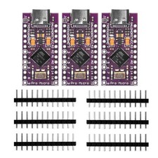3pcs Pro Micro Board 5V 16MHz Module Type C Port for Arduino Leonardo Compatible