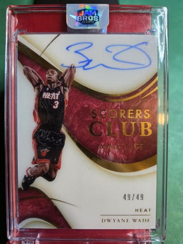2019 Panini immaculate Basketball Dwayne Wade Auto /49
