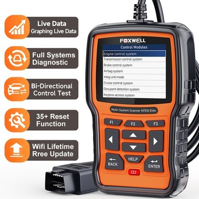 Foxwell NT510 Elite For Honda Bidirectional OBD2 All System EPB Oil Reset Tool