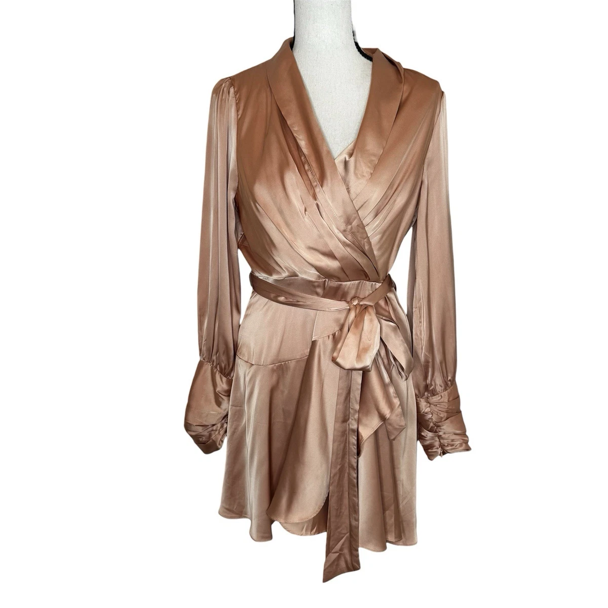 semi formal blush pink dress LYNDSEY Chiffon Scarf Mini Semi-Formal Dress main image 0