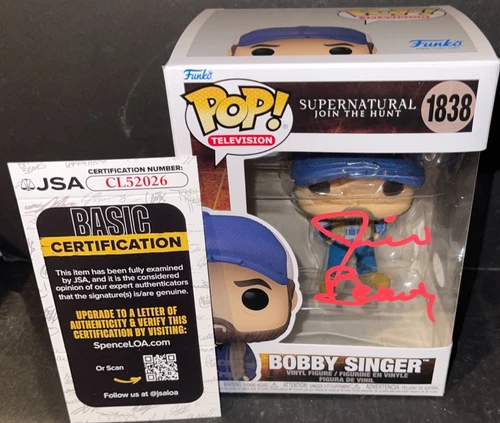 Jim Beaver Supernatural Bobby Singer Autographed Signed Funko JSA Authentic 8