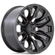 22x10 Fuel Wheels D804 Flame 6 Blackout Off-road Rims4pcs