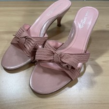 Via Spiga Pink Bow Kitten Heels Made In Italy Sz 7.5