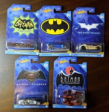Hot Wheels Batman DC Series 2022 Batmobile  Set of 5 Diecast  