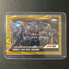 2025 Topps Chrome Formula 1 F1 #146 ORACLE RED BULL RACING Gold Refractor /50