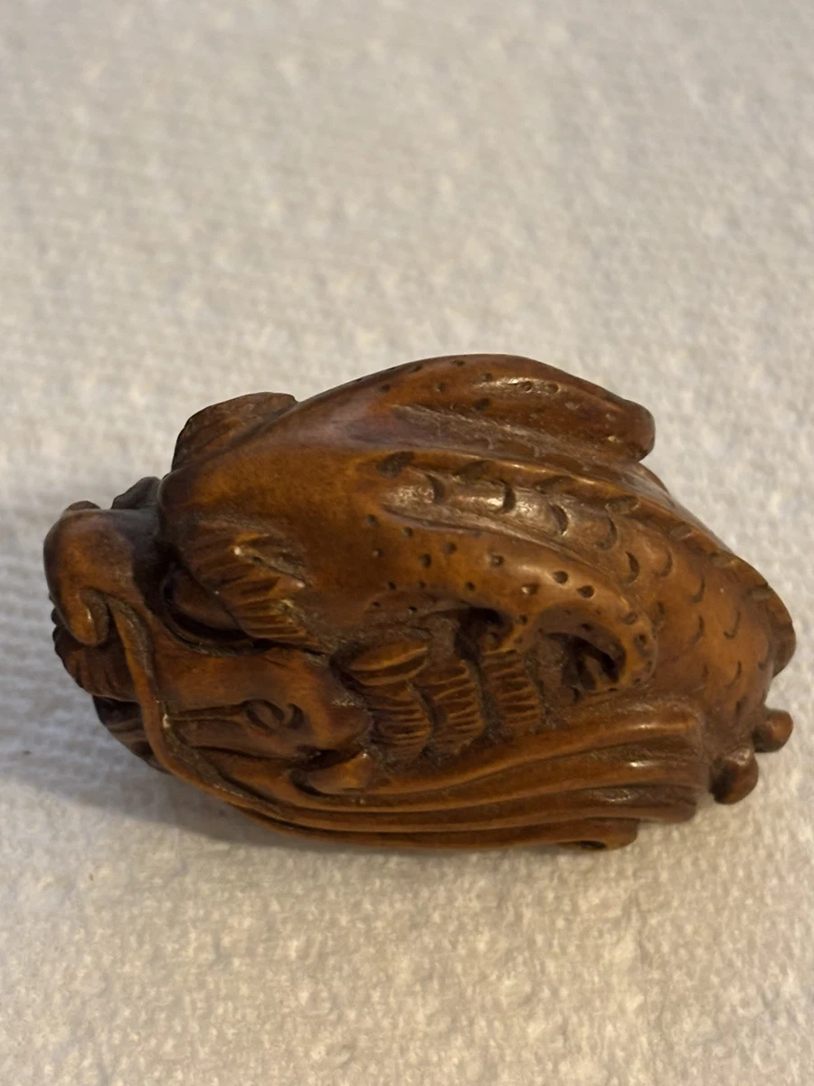 印籠根付InroOuter Case Netsuke Makie Samurai Antique Original