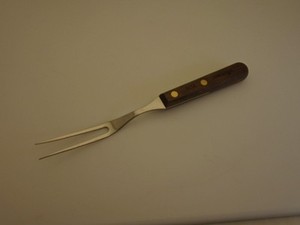 Dexter USA 10.5" Hibachi Teppanyaki Grill Carving Meat Fork Wood S118 Factory2nd